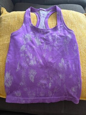 Purple Tie-Dye Racerback Lululemon Tank Top - Women